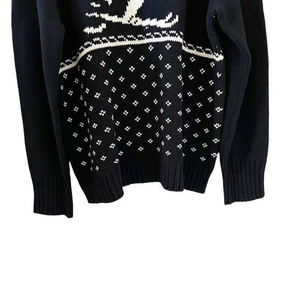 Chaps NEW Men's Skier Sweater In Black & White Size XXL - Picture 6 of 15